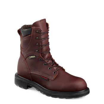 Red Wing SuperSole® 2.0 8-inch Waterproof Soft Toe Werkschoenen Heren Bordeaux - 914